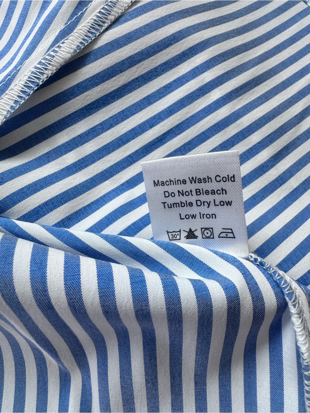 Tuckernuck Blue & White Stripe V-Neck Blouse - Picture 7 of 8